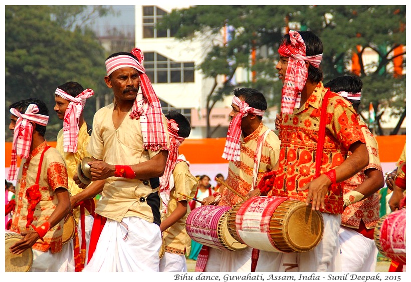 Assamese traditional dress men, Guwahati, Assam, India - Images by Sunil Deepak