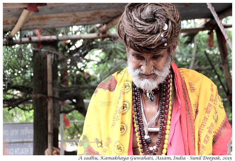 A sadhu devotee of Shiva, Guwahati, Assam, India - Images by Sunil Deepak