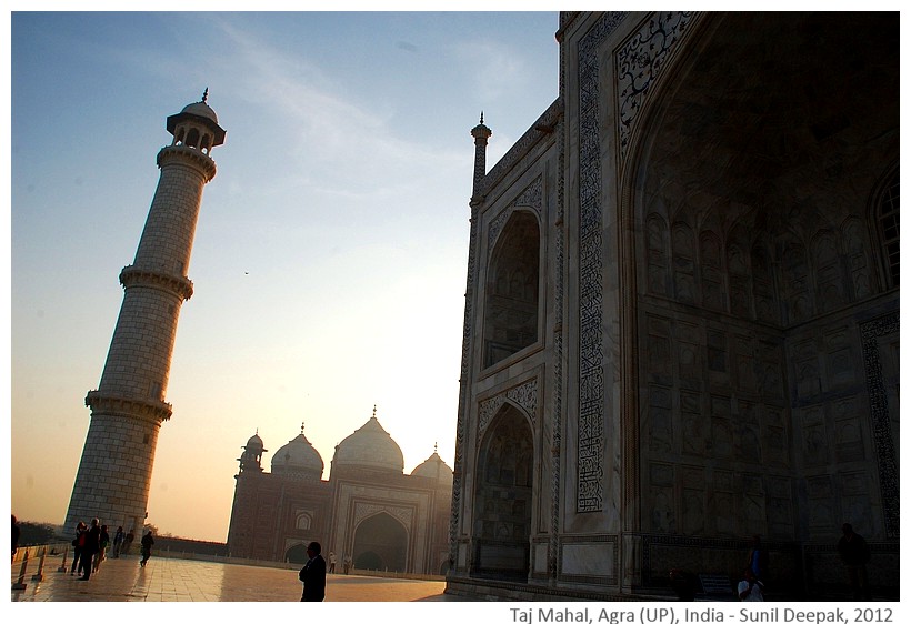 Morning at Taj Mahal, Agra, Uttar Pradesh, India - Images by Sunil Deepak, 2012