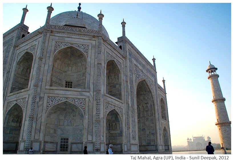Morning at Taj Mahal, Agra, Uttar Pradesh, India - Images by Sunil Deepak, 2012