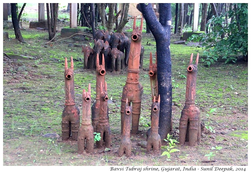 Tribal deity Tubraj's shrine from Guajarat, India - Images by Sunil Deepak