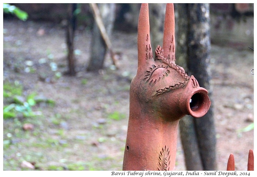 Tribal deity Tubraj's shrine from Guajarat, India - Images by Sunil Deepak