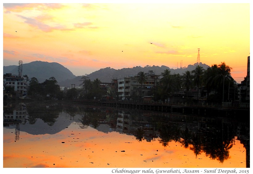 Lake & garbage, Guwahati, Assam, India - Images by Sunil Deepak