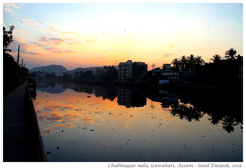 Lake & garbage, Guwahati, Assam, India - Images by Sunil Deepak