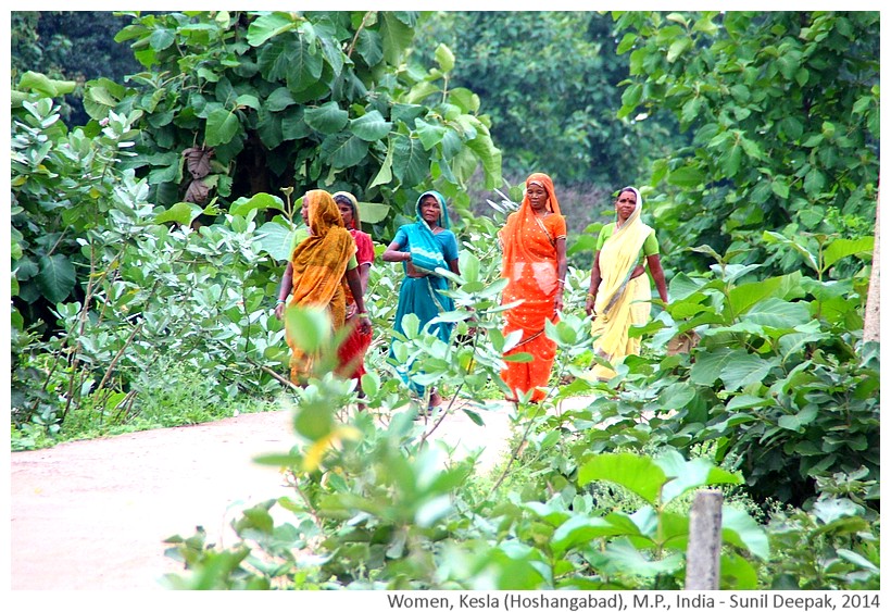 Village women, Kesla Hoshangabad dist, M.P., India - Images by Sunil Deepak, 2014