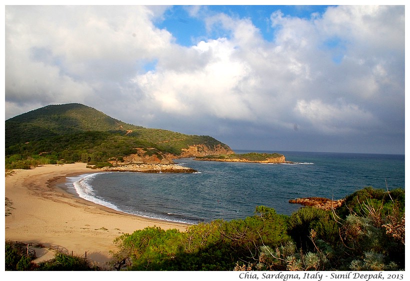 Beach, Chia, Sardegna, Italy - Images by Sunil Deepak