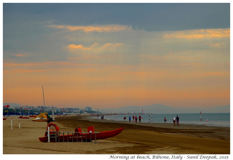 Morning, Bibione beach, Veneto, Italy - Images by Sunil Deepak