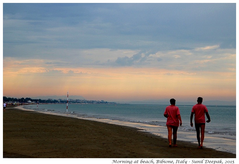 Morning, Bibione beach, Veneto, Italy - Images by Sunil Deepak