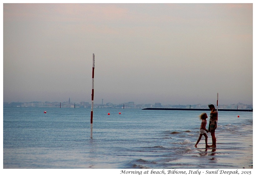 Morning, Bibione beach, Veneto, Italy - Images by Sunil Deepak