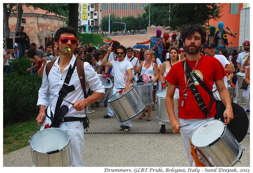 Drummers' group Bologna, Italy - Images by Sunil Deepak