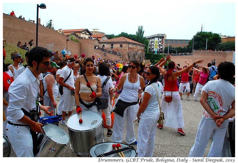 Drummers' group Bologna, Italy - Images by Sunil Deepak