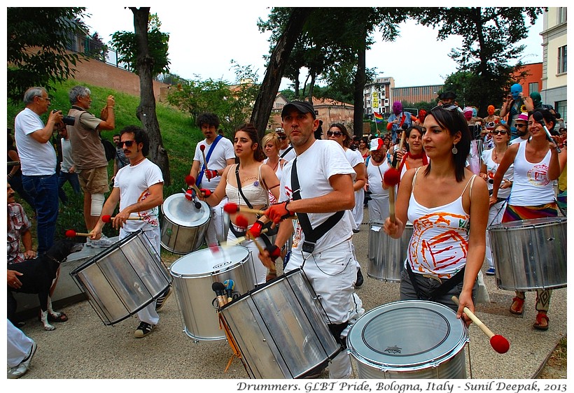 Drummers' group Bologna, Italy - Images by Sunil Deepak