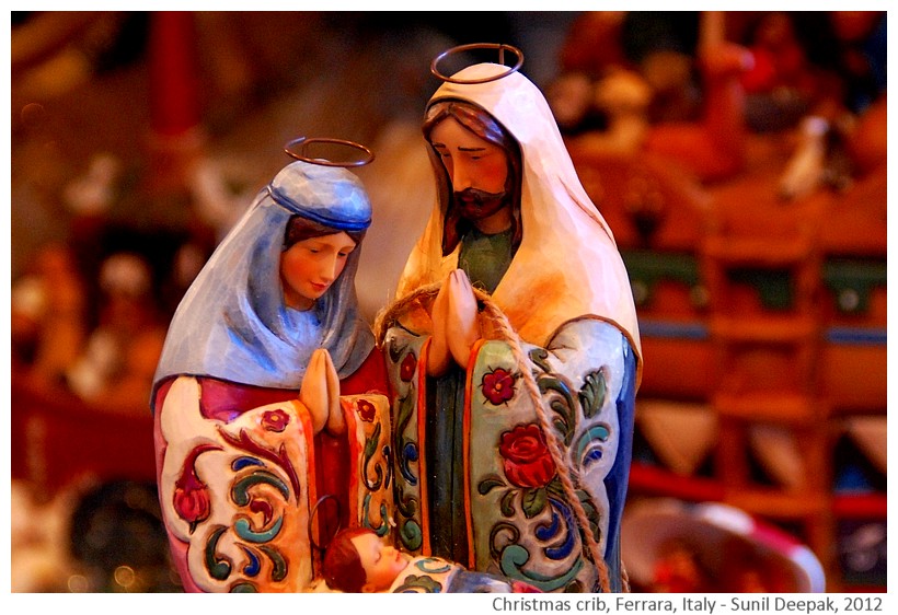 Colourful Christmas cribs, Ferrara, Italy - Images by Sunil Deepak, 2012