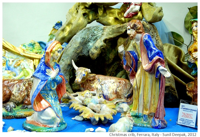 Colourful Christmas cribs, Ferrara, Italy - Images by Sunil Deepak, 2012