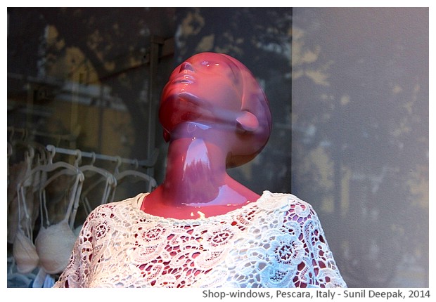 Mannequins, Pescara, Italy - images by Sunil Deepak, 2014