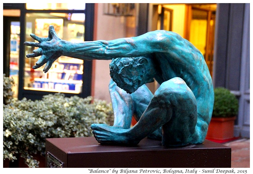 Equilibrium by sculptor Biljana Petrovic, Bologna, Italy - Images by Sunil Deepak