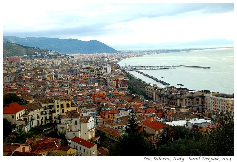 Panorama Bay of Salerno, Italy - Images by Sunil Deepak