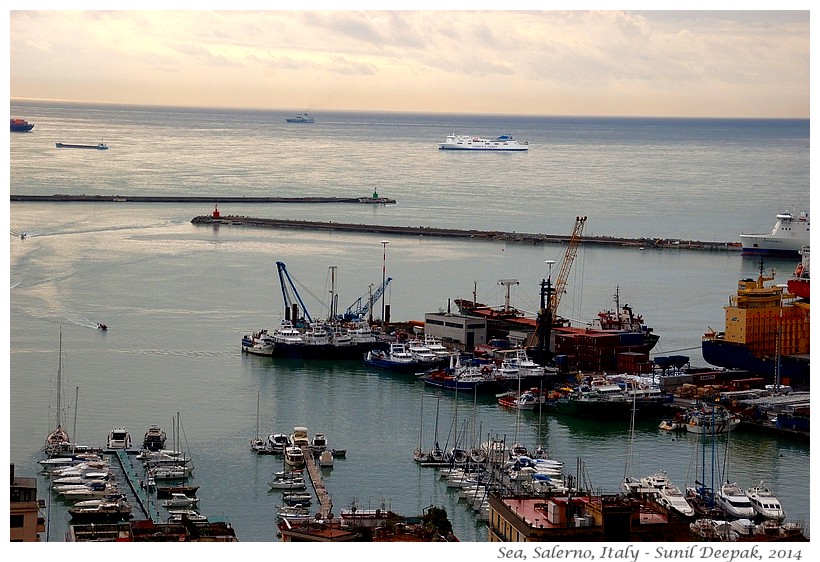 Panorama Bay of Salerno, Italy - Images by Sunil Deepak