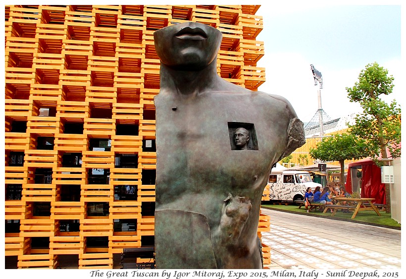 The grand Tuscan by Igor Mitoraj, Expo 2015, Milan, Italy - Images by Sunil Deepak