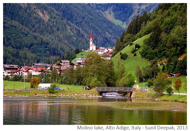 Lakes & bridges, Alto Adige, Italy - Sunil Deepak, 2013