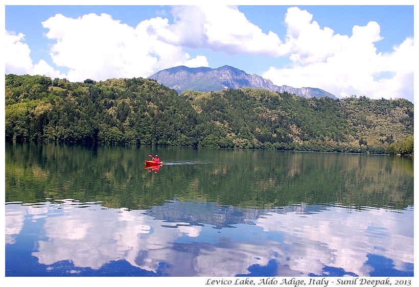 Boats, Levico Lake, South Tyrol, Italy - Images by Sunil Deepak