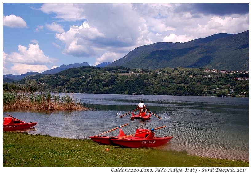 Boats, Caldonazzo Lake, South Tyrol, Italy - Images by Sunil Deepak