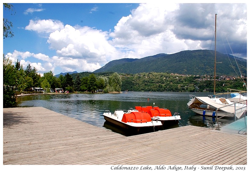 Boats, Caldonazzo Lake, South Tyrol, Italy - Images by Sunil Deepak