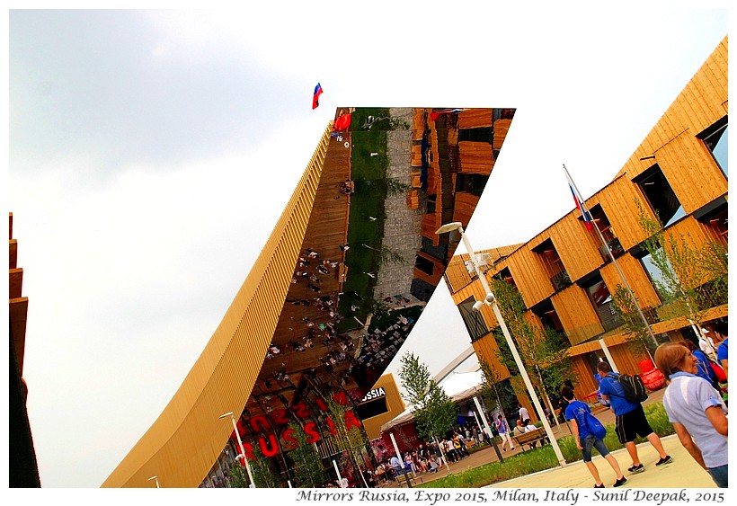 Mirrors at Expo 2015, Milan, Italy - Images by Sunil Deepak, 2015