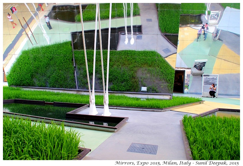 Mirrors at Expo 2015, Milan, Italy - Images by Sunil Deepak, 2015