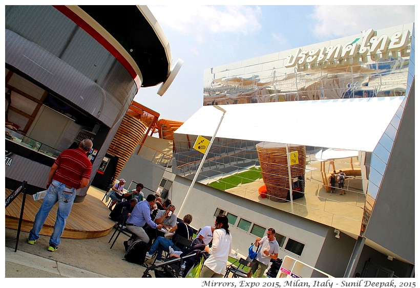 Mirrors at Expo 2015, Milan, Italy - Images by Sunil Deepak, 2015