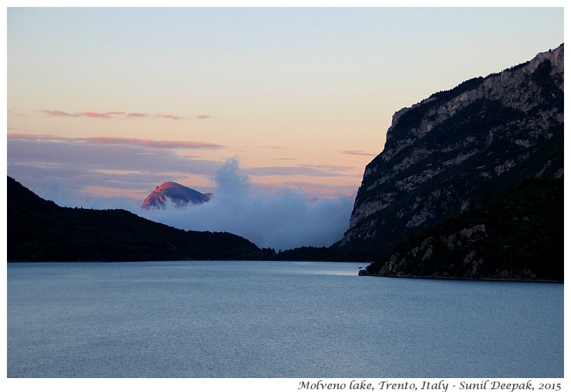 Morning, Molveno lake, Trento, Italy - Images by Sunil Deepak