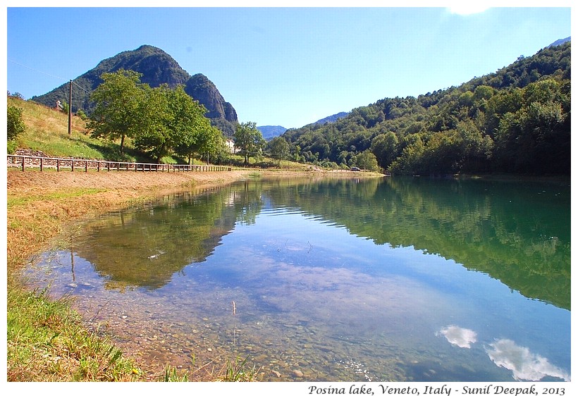 Posina lake, Veneto, Italy - Images by Sunil Deepak