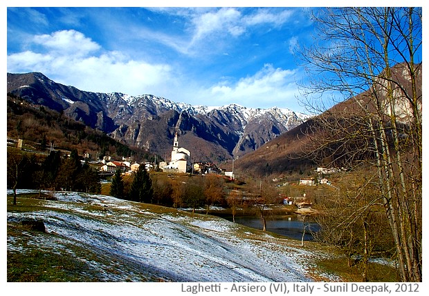 Snow in Laghetti, Arsiero (VI), Italy - images by Sunil Deepak, 2012