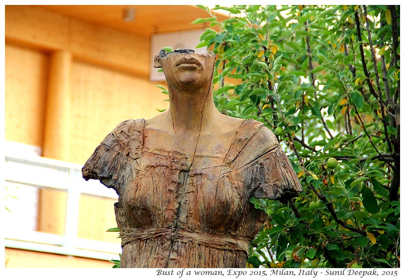 Women sculptures, Expo 2015, Milan, Italy - Images by Sunil Deepak