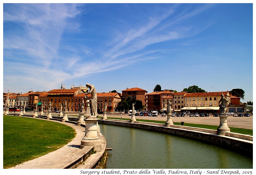 Antonio Canova statue, Prato della Valle, Padova, Italy - Images by Sunil Deepak