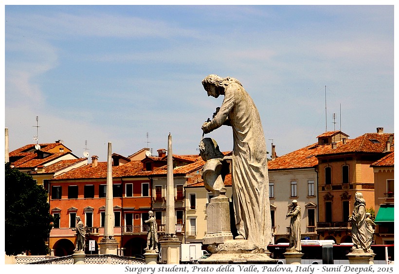 Antonio Canova statue, Prato della Valle, Padova, Italy - Images by Sunil Deepak