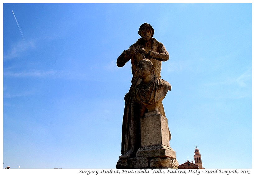 Antonio Canova statue, Prato della Valle, Padova, Italy - Images by Sunil Deepak