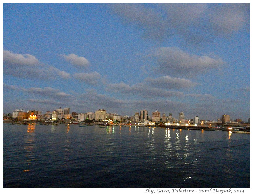 Sky of Gaza, Palestine - Images by Sunil Deepak