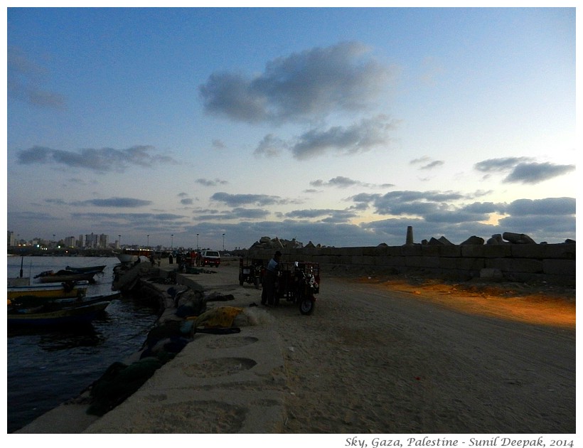 Sky of Gaza, Palestine - Images by Sunil Deepak