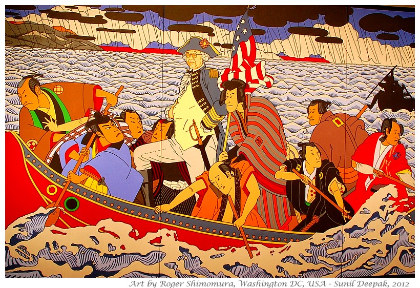 Japanese american - art by Roger Shimomura - Images by Sunil Deepak