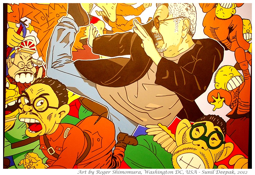 Japanese american - art by Roger Shimomura - Images by Sunil Deepak