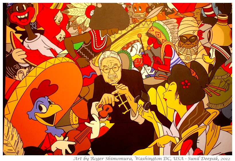 Japanese american - art by Roger Shimomura - Images by Sunil Deepak