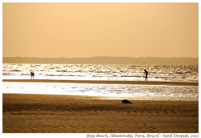 Beach, Beja, Abaetetuba, Para, Brazil - Images by Sunil Deepak