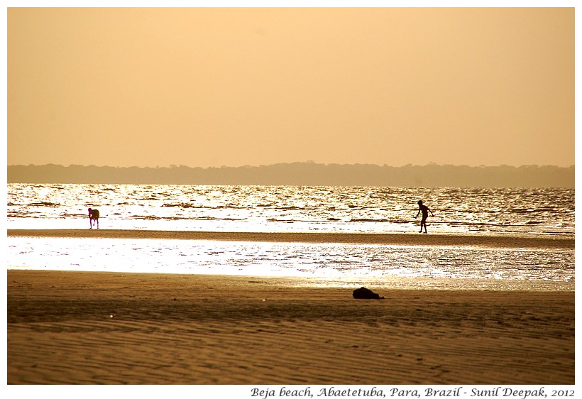 Beach, Beja, Abaetetuba, Para, Brazil - Images by Sunil Deepak