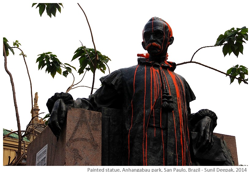 Boscolo statue, Anhangabau park, Sao Paolo, Brazil - Images by Sunil Deepak, 2014