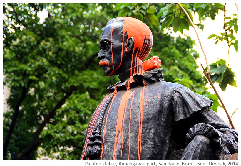 Boscolo statue, Anhangabau park, Sao Paolo, Brazil - Images by Sunil Deepak, 2014