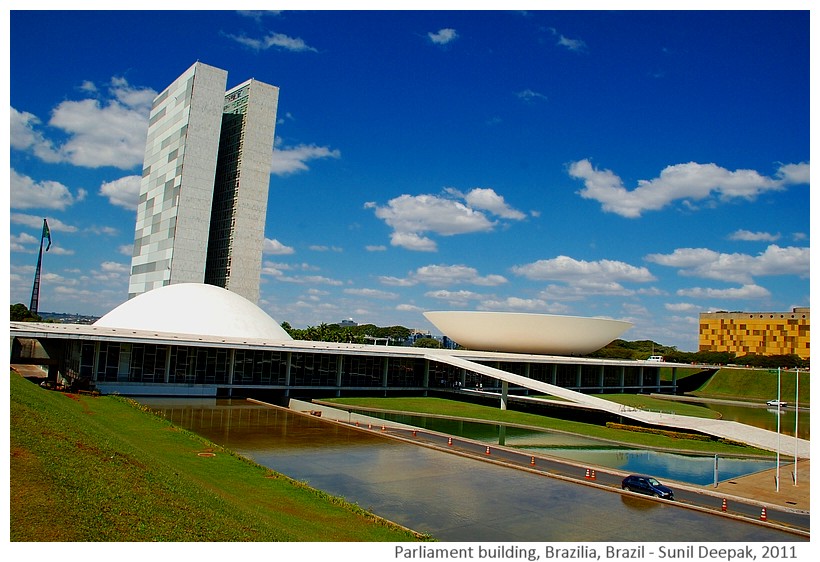 National parliament building, Brazilia, Brazil - Images by Sunil Deepak, 2011