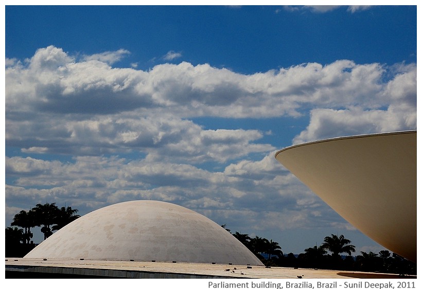 National parliament building, Brazilia, Brazil - Images by Sunil Deepak, 2011