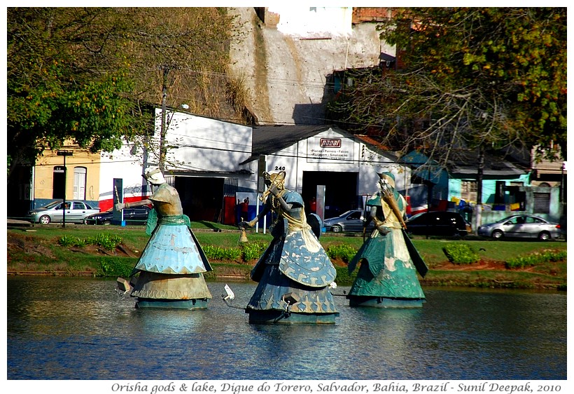 Orisha gods, Digue do Torrero, Salvador, Bahia, Brazil - Images by Sunil Deepak, 2010