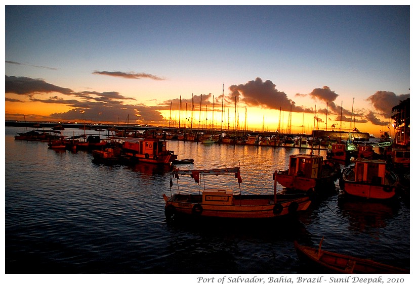 Evening at Port of Salvador, Bahia, Brazil - Images by Sunil Deepak